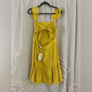 Yellow Summer Dress with back details